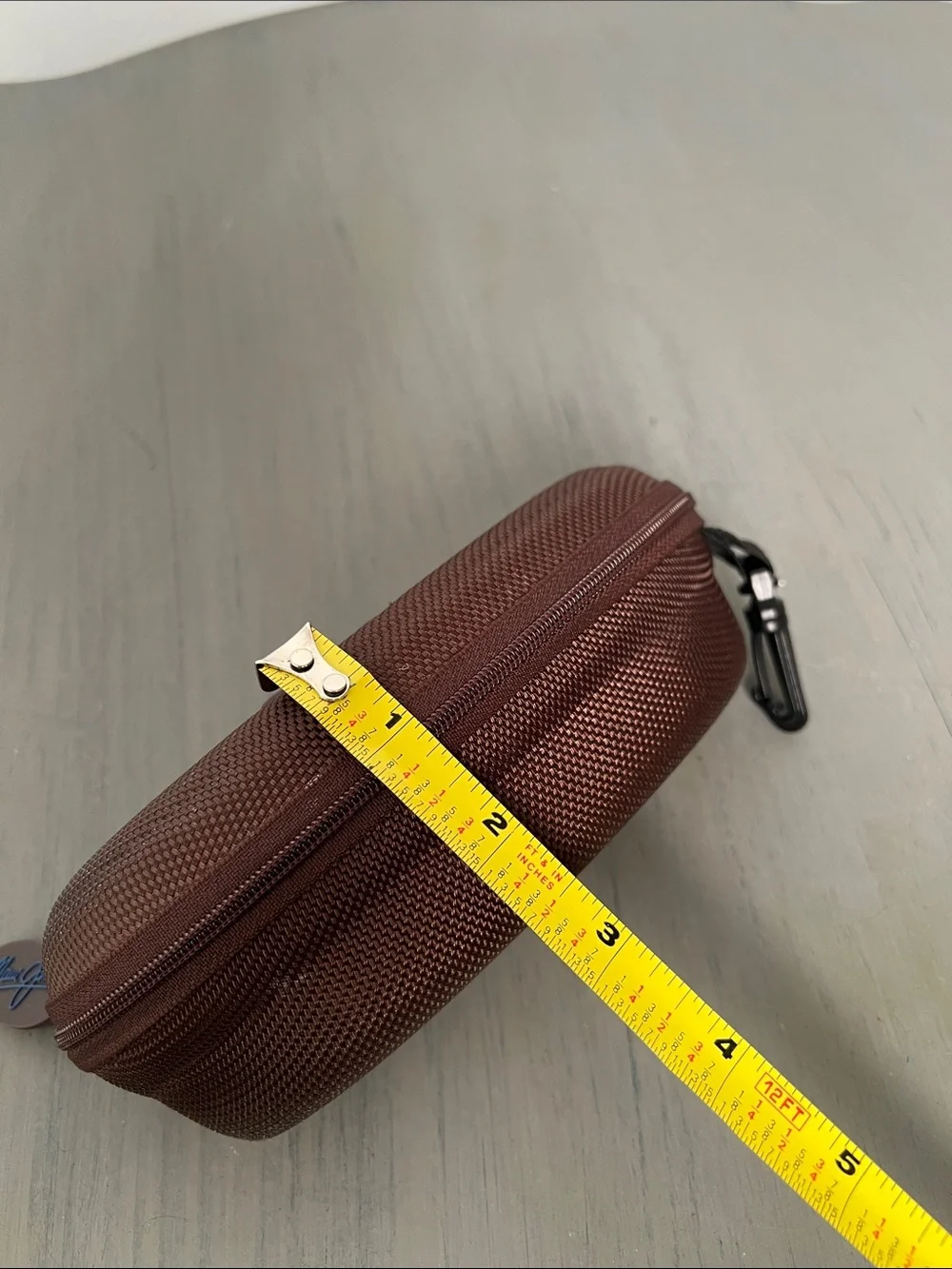 Maui Jim Brown Textured Hard Sunglasses Case